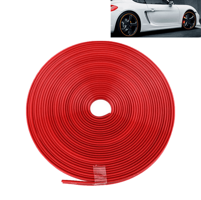 Protection des jantes bande de décoration flexible avec bande rouge (8 mètres)