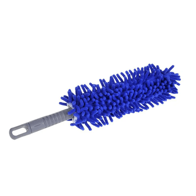 Brosse de nettoyage des jantes CHENILLE 40 cm bleu