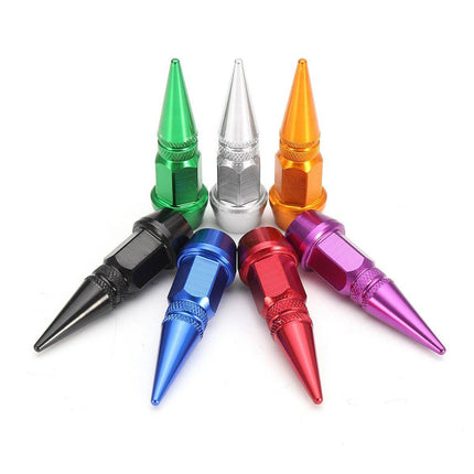 VCTparts Ventieldoppen Slotbout Kogelstijl Roestbestendige Punt Doppen - Aluminium Rood (Set 4 stuks) NORGOS 5