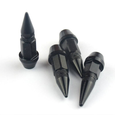 Valida Caps Slot Bolt Bullet Style Rust - Capes ponctuelles résistantes - Black en aluminium (réglage 4 pièces)