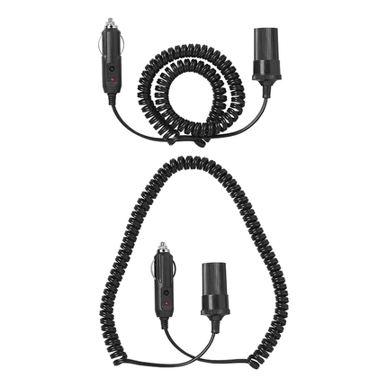 Verlengkabel voor Sigarettenaansteker 3m 12V 24V max. 3Amp. Krulsnoer - VCTparts.nl