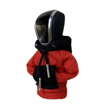 VCTparts Versnellingspook Hoes Hoodie Versiering voor de Schakel Pook Knop - Rood Zwart [Trui Sweater] NORGOS 1