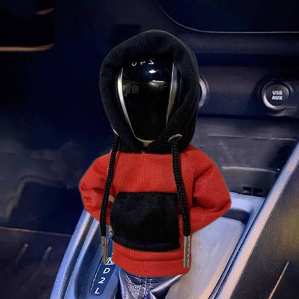 VCTparts Versnellingspook Hoes Hoodie Versiering voor de Schakel Pook Knop - Rood Zwart [Trui Sweater] NORGOS 2