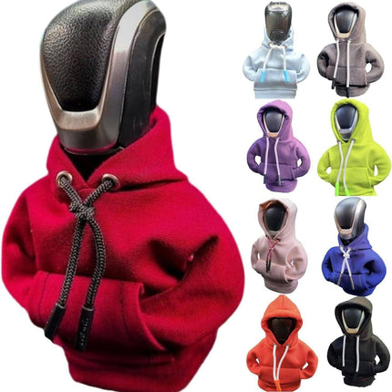 Versnellingspook Hoes Hoodie Versiering voor de Schakel Pook Knop - Wit [Trui Sweater] - VCTparts.nl