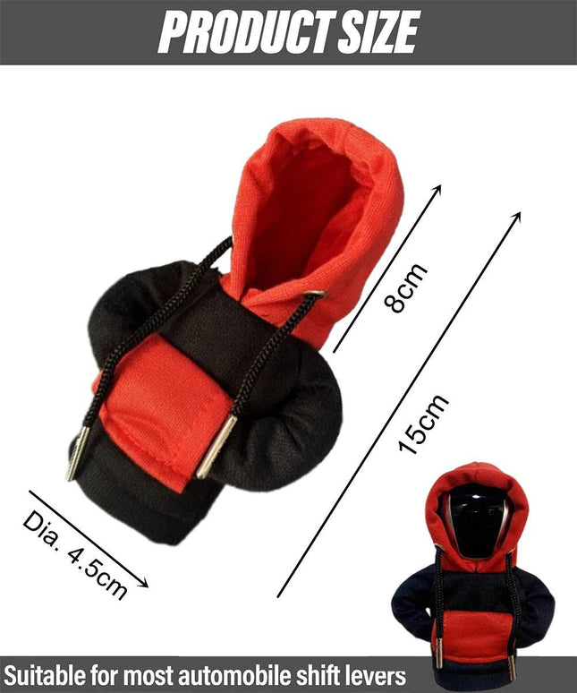 VCTparts Versnellingspook Hoes Hoodie Versiering voor de Schakel Pook Knop - Wit Zwart [Trui Sweater] NORGOS 2