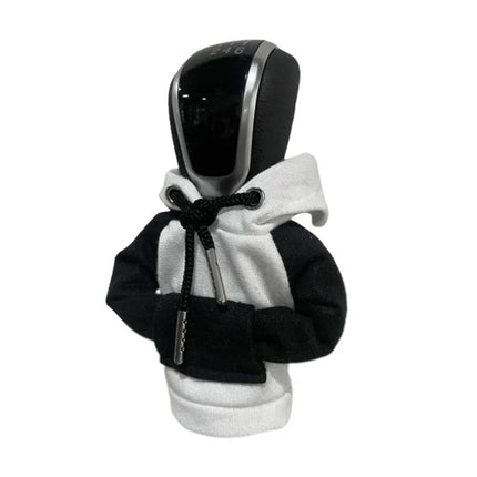 VCTparts Versnellingspook Hoes Hoodie Versiering voor de Schakel Pook Knop - Wit Zwart [Trui Sweater] NORGOS 4
