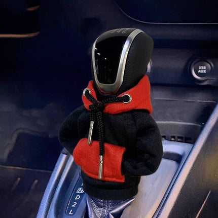 VCTparts Versnellingspook Hoes Hoodie Versiering voor de Schakel Pook Knop zwart - Rood [Trui Sweater] NORGOS 4