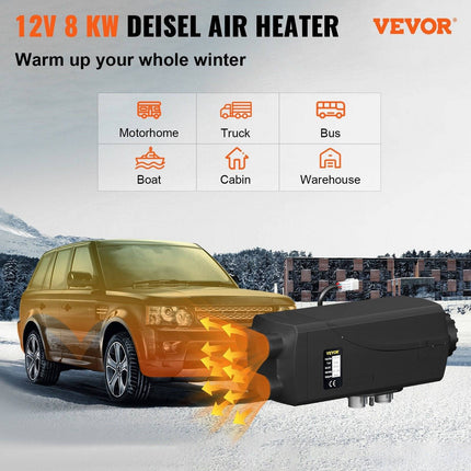 Vevor Vevor Diesel Heater Standkachel 8kW 12V met LCD - scherm en 4Pijp NORGOS 4