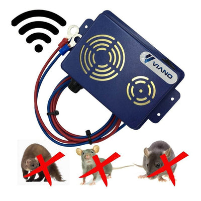 Amio Electronic Ultrasonic Roden Lix avec LED pour la voiture Bleu [Marten - Rats - MICE - WEASEL]