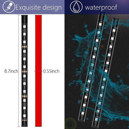 VCTparts Voertuig Universele Interieur Instapverlichting ledstrip 4 Strips voor Onder Stoel en Dashboard RGBW NORGOS 3