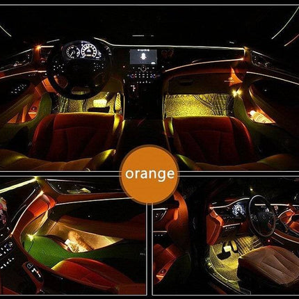 VCTparts Voertuig Universele Interieur Instapverlichting ledstrip 4 Strips voor Onder Stoel en Dashboard RGBW NORGOS 2