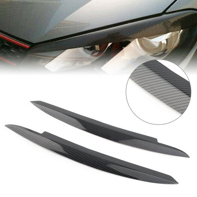 Volkswagen Golf 6 Koplamp Booskijker Wenkbrauw Carbon (set)