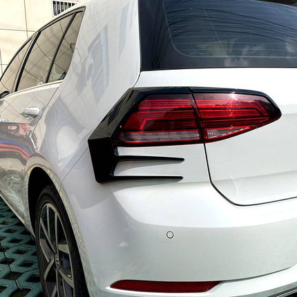 Volkswagen Golf 7.5 16 - 19 Achterlicht Frame Cover Zwart (set) VW Mk - VCTparts.nl