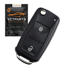 Volkswagen Klapsleutel Afstandsbediening Behuizing 2 Knop 1998 - 2010 (excl. chip) - VCTparts.nl