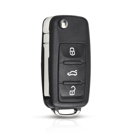 VCTparts Volkswagen Klapsleutel Afstandsbediening Behuizing 3 Knop 1998 - 2010 (excl. chip) NORGOS 1