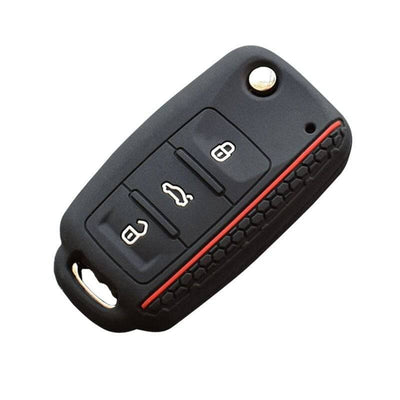 Volkswagen Key Hoes Hoes Cover Black Red [Polo - Golf - Passat]