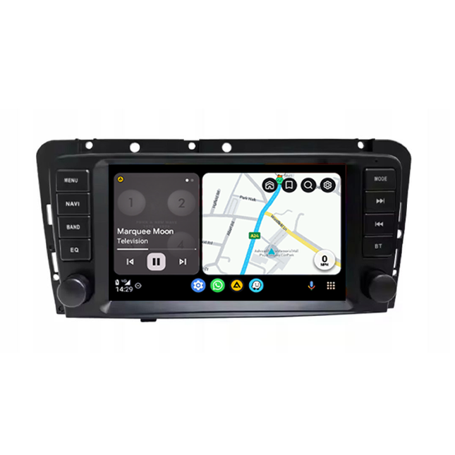 CarPlay & Android Auto Scherm voor Volvo XC70, V70, S60, S40, V40 (2005–2009) – Draadloos Multimedia Touchscreen, GPS Navigatie – Inbouwen / Inbouwservice / Installatie
