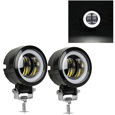 Spotlights à LED ronds imperméables les lampes hors route [voiture - camion - moteur - coffre] (ensemble)