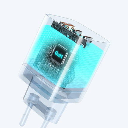 WOZINSKY 65W GaN Snellader – USB C PD Fast Charge – 2x USB C + USB A – Compacte Wandlader voor Telefoon Laptop Tablet – Wit - VCTparts.nl