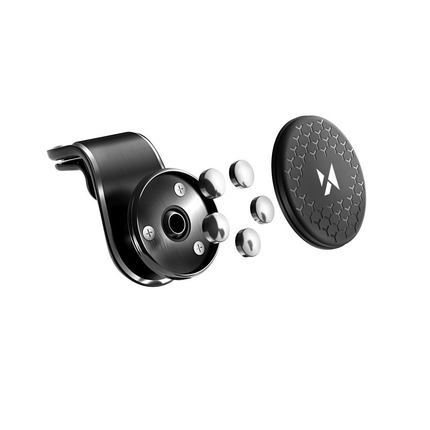 Wozinsky Wozinsky Auto Telefoonhouder Draaibare Magnetische 360º Ventilatierooster Clip Zwart Hurtel 7