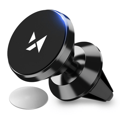 Wozinsky Car Phone Dectein Magnétique Rotation de Ventilation Rotation Pince de calandre Ventilation Black