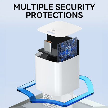 Wozinsky CMWCS USB C PD 20W Snellader Voor Stopcontact Wit - VCTparts.nl