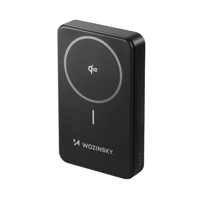 Wozinsky WLWP-10KA0Y3S 22.5W PD Qi2 Powerbank 10000mAh met Stand Zwart