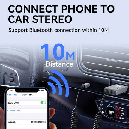 Wozinsky Wozinsky Bluetooth Audio Adapter 5.3 met AUX en USB - A – Draadloos Muziek en Handsfree Bellen Hurtel 7