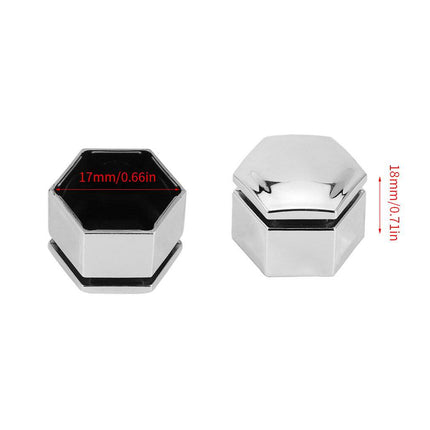 VCTparts Zilveren Wielbout Wielmoer Doppen Beschermende Afdekkapjes 20 stuks - 17mm (set) NORGOS 4