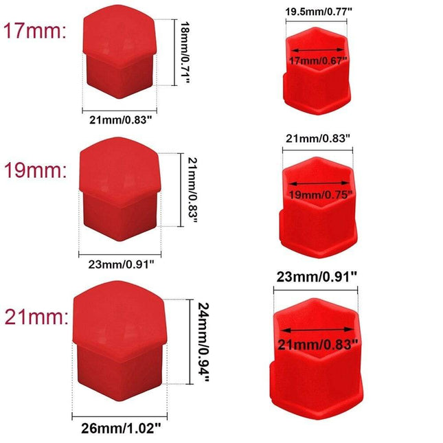 VCTparts Zilveren Wielbout Wielmoer Doppen Beschermende Afdekkapjes 20 stuks - 17mm (set) NORGOS 2