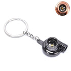 Zwarte Turbo Sleutelhanger – Aluminium (Gun Black) Uniek & Stoer Design - VCTparts.nl