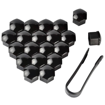 VCTparts Zwarte Wielbout Wielmoer Doppen Beschermende Afdekkapjes 20 stuks - 21mm (set) NORGOS 1
